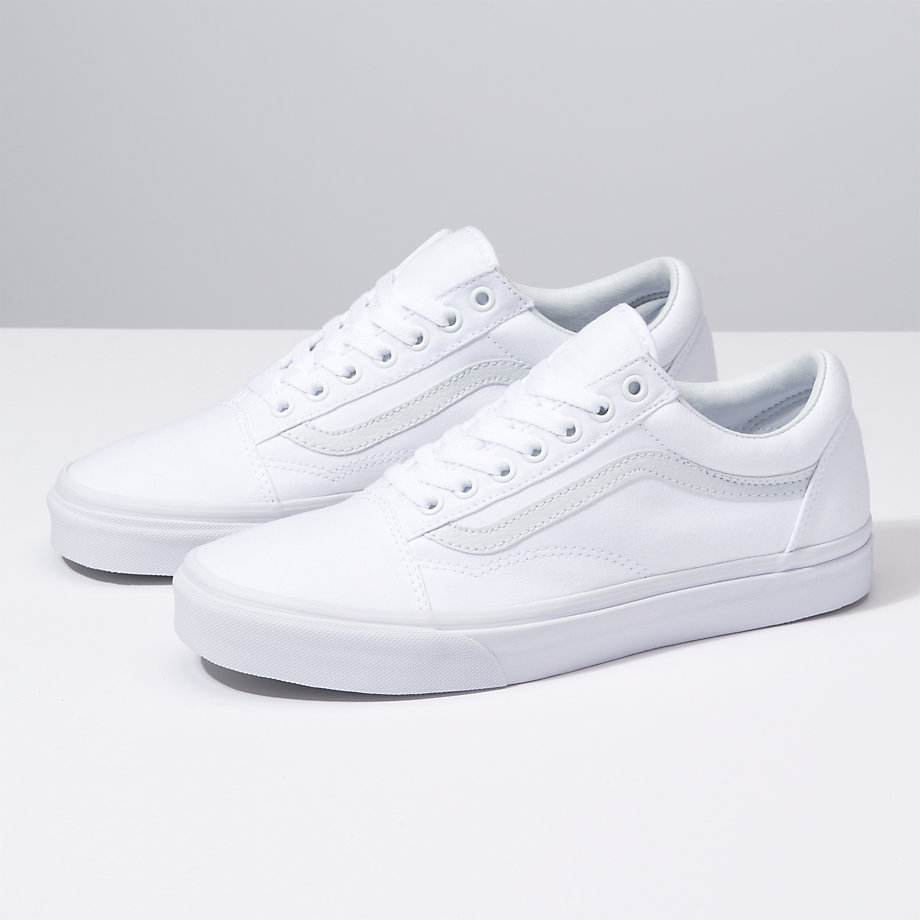 Vans Erkek Spor Ayakkabı Canvas Old Skool Beyaz Yeni Sezon | 65683-231